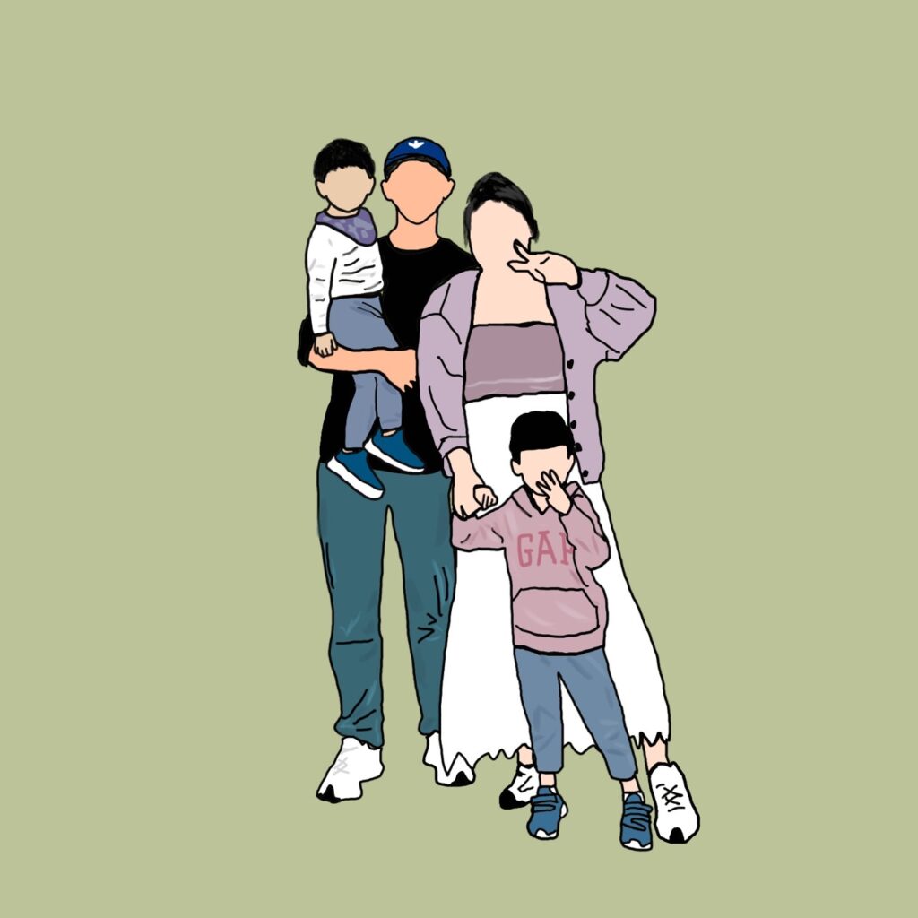 無臉畫作品－8