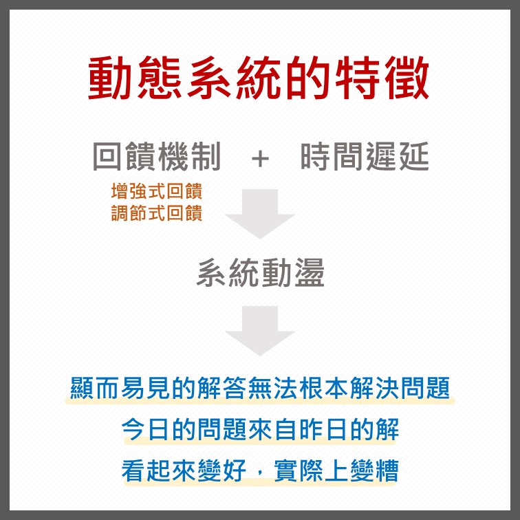 【閱讀筆記】第五項修練:打造與時俱進的學習型組織 13 動態系統的特徵